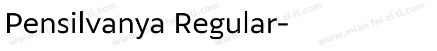 Pensilvanya Regular字体转换